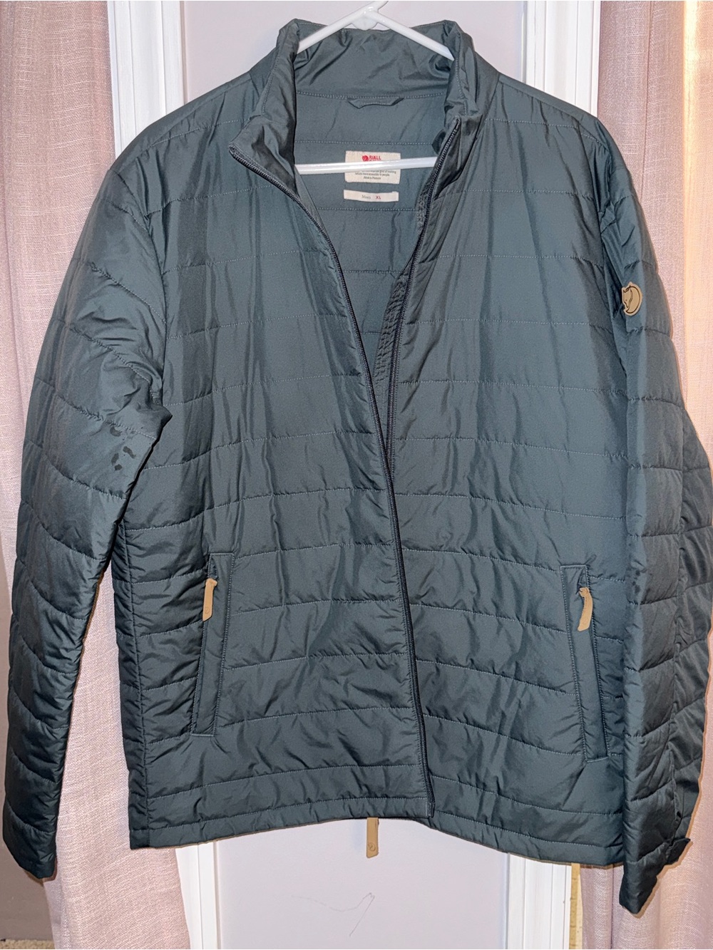 Fjallraven Men's Dark Teal Quilted Puffer Jacket